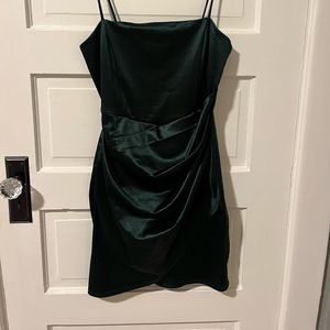 Emerald green dress